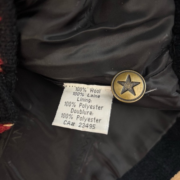 Icelandic Designs Wool Sweater Jacket Horse Shoe Stars Western Embroidered - Picture 4 of 9